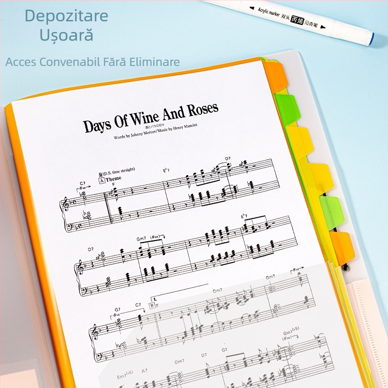 Mapă transparentă A4 cu clips – Plastic, multipagină, capacitate 6 pagini, clemă 315