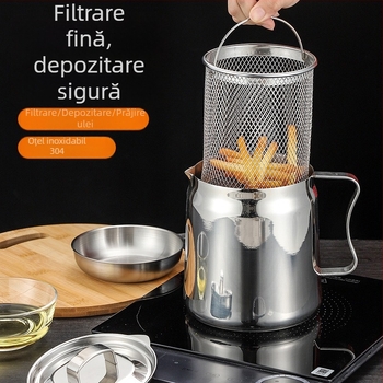 Shengrui recipient din oțel inoxidabil pentru filtrare și depozitare de ulei, stil modern minimalist