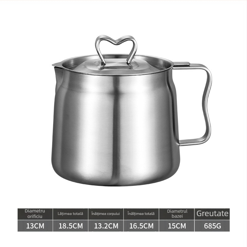 Shengrui recipient din oțel inoxidabil pentru filtrare și depozitare de ulei, stil modern minimalist