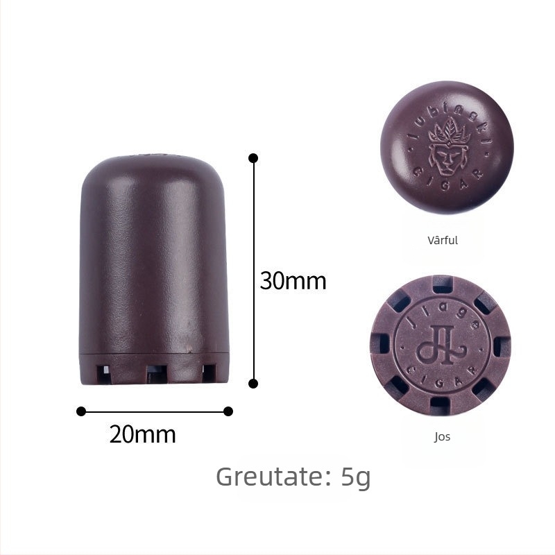 Kukbur Tabletă de umidificare pentru țigări cu granule absorbante încorporate, personalizabilă, accesoriu plastic portabil