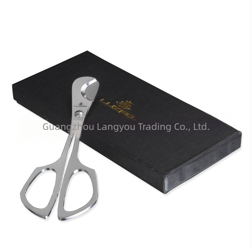 Tăietor de ţigări cu mâner metalic, oțel inoxidabil, design rezistent la vânt, imprimare logo disponibil