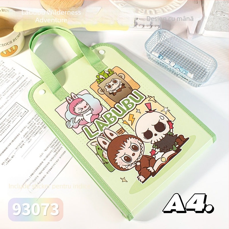 Labubu organizator acordeon cu 13 compartimente, din plastic, grosime 0,2 mm