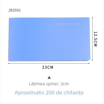 Clip facturi Kang Bai din PP — modele B3591/B3592/B3593 (cu cutie) și B3596; material: PP; tip: clemă cu prindere simplă; potrivit pentru facturi