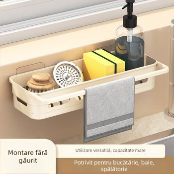 Raft pentru vase Shuntiancai; Material: PP îngroșat; Montare pe perete; Design modern minimalist