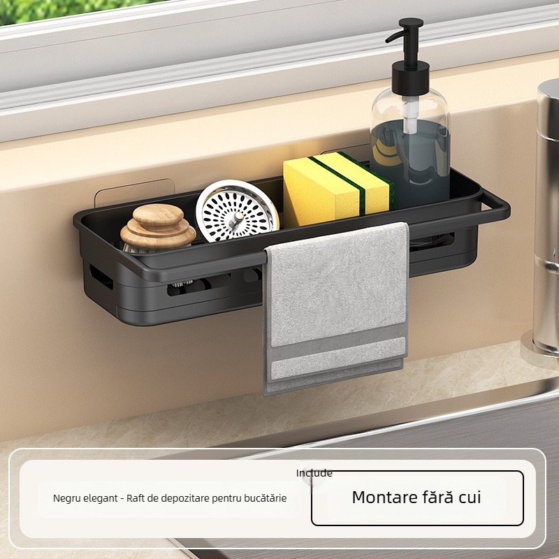 Raft pentru vase Shuntiancai; Material: PP îngroșat; Montare pe perete; Design modern minimalist