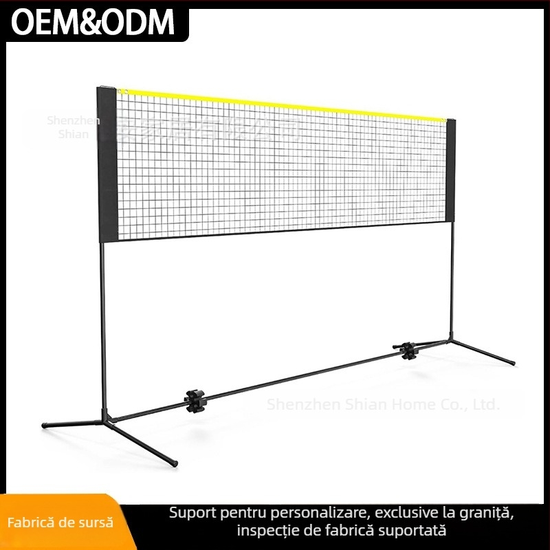 Rețea de antrenament badminton, pentru exterior, pliabilă, portabilă, cu montaj standard