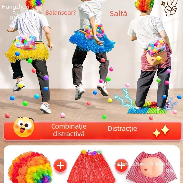 Instrument de teambuilding — Joc outdoor interactiv, Temă ou de găină, Material PET, Cadou de afaceri