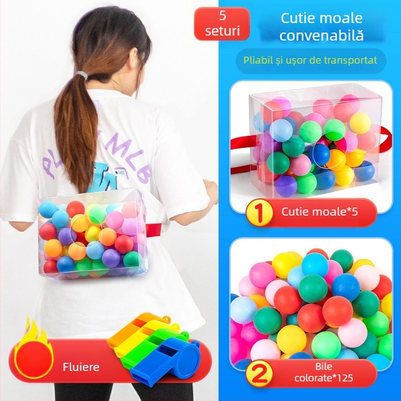 Instrument de teambuilding — Joc outdoor interactiv, Temă ou de găină, Material PET, Cadou de afaceri