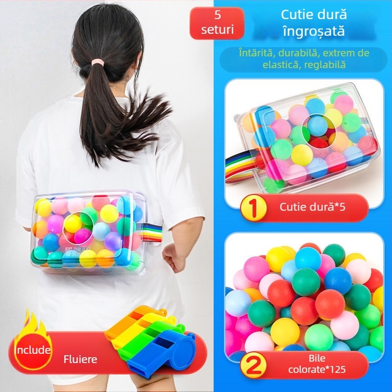 Instrument de teambuilding — Joc outdoor interactiv, Temă ou de găină, Material PET, Cadou de afaceri