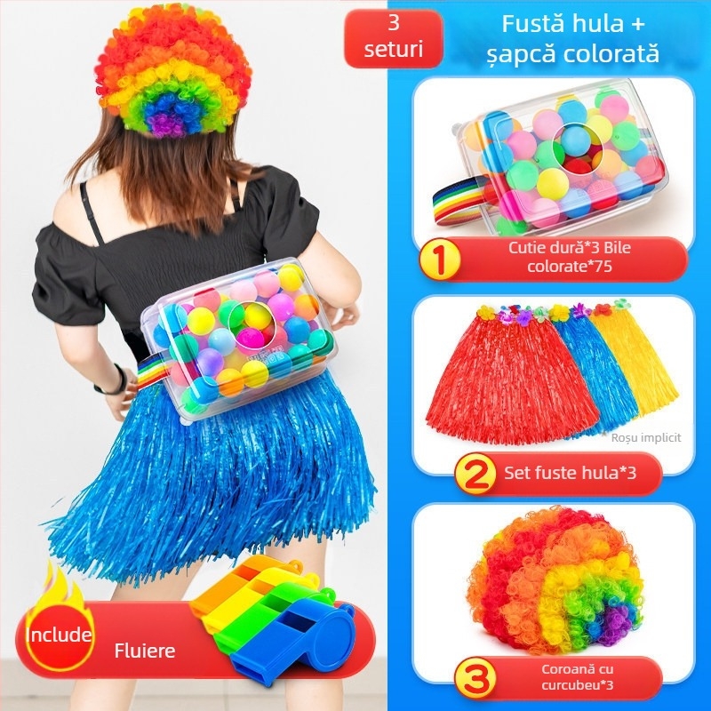 Instrument de teambuilding — Joc outdoor interactiv, Temă ou de găină, Material PET, Cadou de afaceri