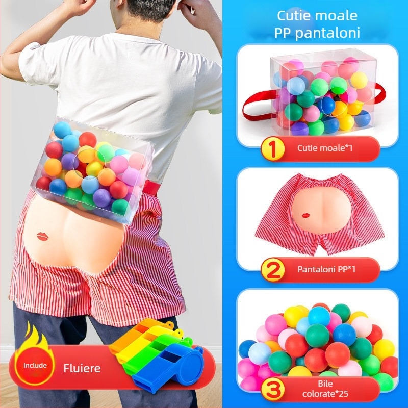 Instrument de teambuilding — Joc outdoor interactiv, Temă ou de găină, Material PET, Cadou de afaceri