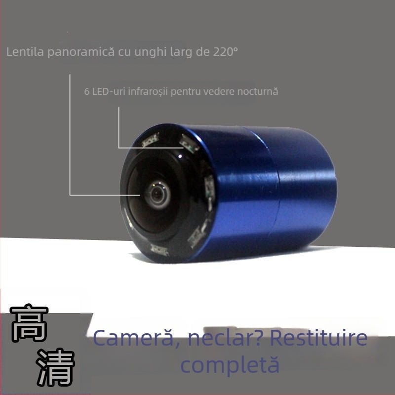 Cameră subacvatică de pescuit cu viziune nocturnă infraroșu, înaltă definiție, impermeabilă, interval de adâncime 0,6–500 m, detector de pește, încărcare tip