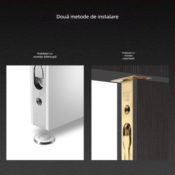 Încuietoare ascunsă tip fluture pentru uși duble din lemn – model 205; material SUS304 oțel inoxidabil; încuietoare tip cutie