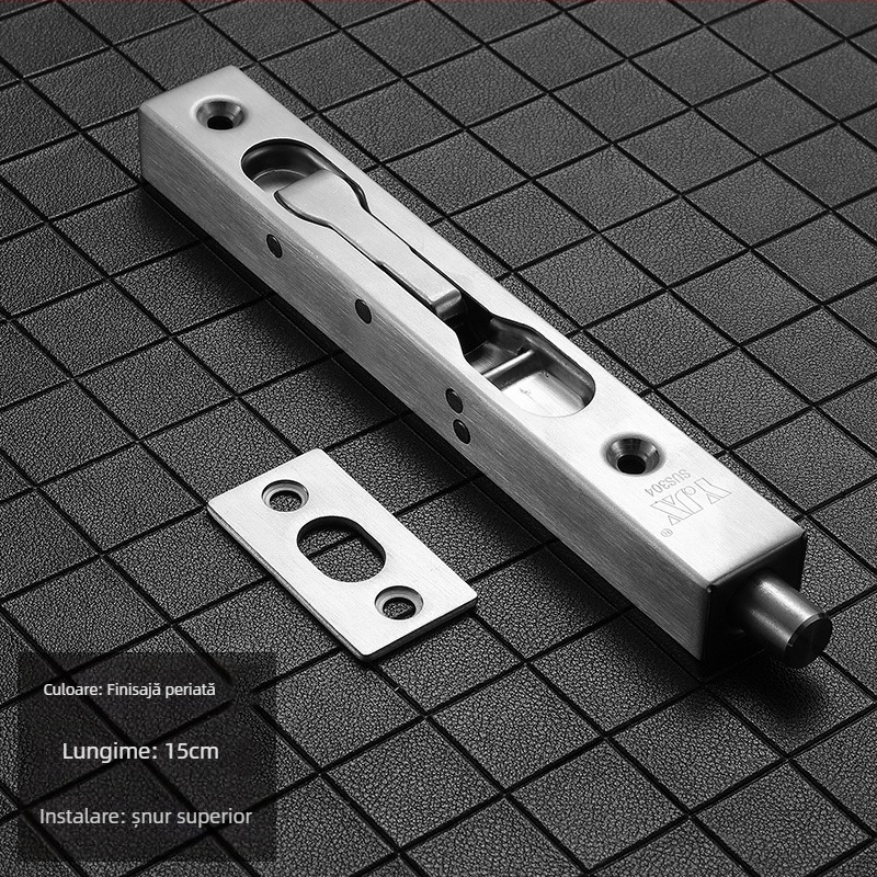 Încuietoare ascunsă tip fluture pentru uși duble din lemn – model 205; material SUS304 oțel inoxidabil; încuietoare tip cutie