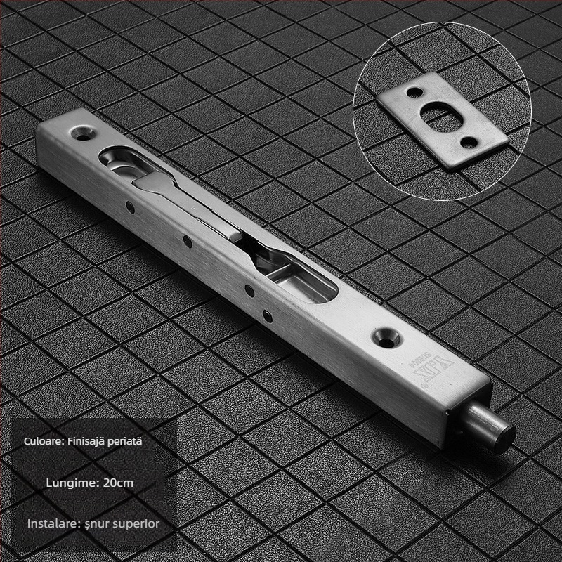 Încuietoare ascunsă tip fluture pentru uși duble din lemn – model 205; material SUS304 oțel inoxidabil; încuietoare tip cutie