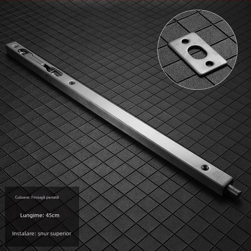 Încuietoare ascunsă tip fluture pentru uși duble din lemn – model 205; material SUS304 oțel inoxidabil; încuietoare tip cutie