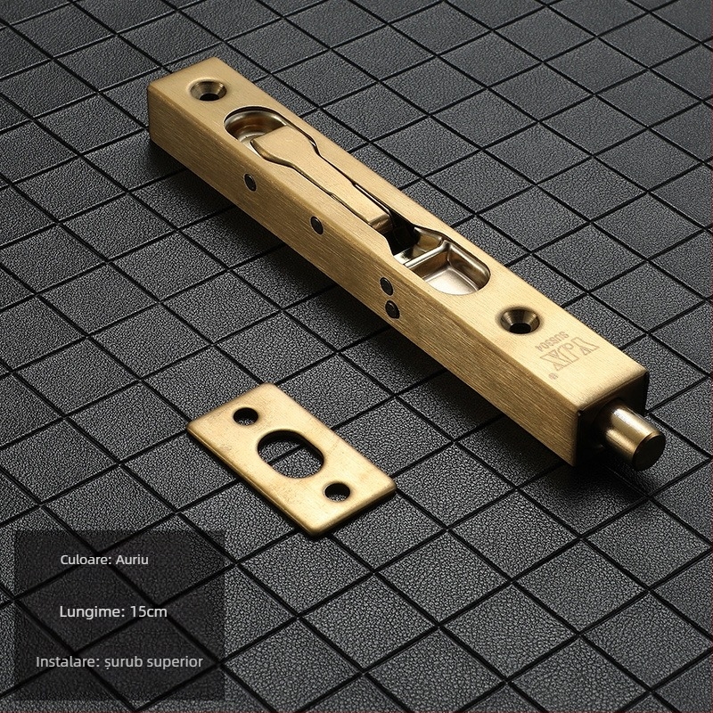 Încuietoare ascunsă tip fluture pentru uși duble din lemn – model 205; material SUS304 oțel inoxidabil; încuietoare tip cutie