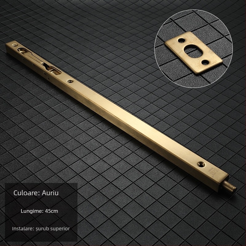 Încuietoare ascunsă tip fluture pentru uși duble din lemn – model 205; material SUS304 oțel inoxidabil; încuietoare tip cutie