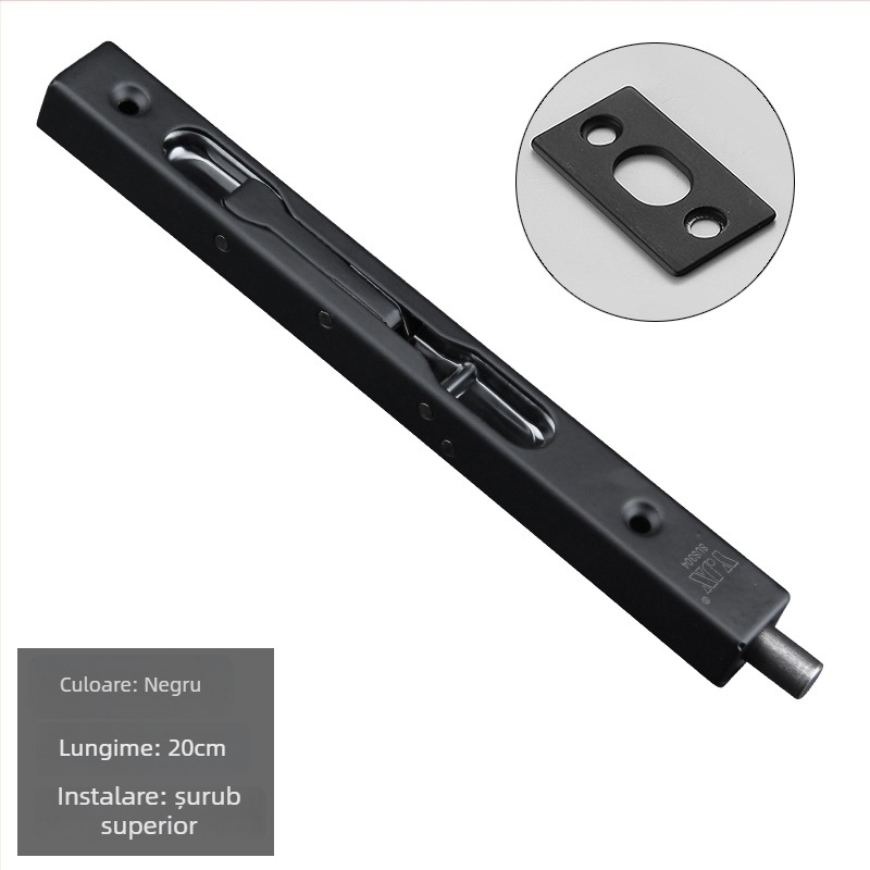 Încuietoare ascunsă tip fluture pentru uși duble din lemn – model 205; material SUS304 oțel inoxidabil; încuietoare tip cutie