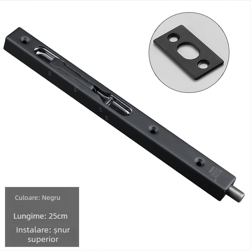 Încuietoare ascunsă tip fluture pentru uși duble din lemn – model 205; material SUS304 oțel inoxidabil; încuietoare tip cutie