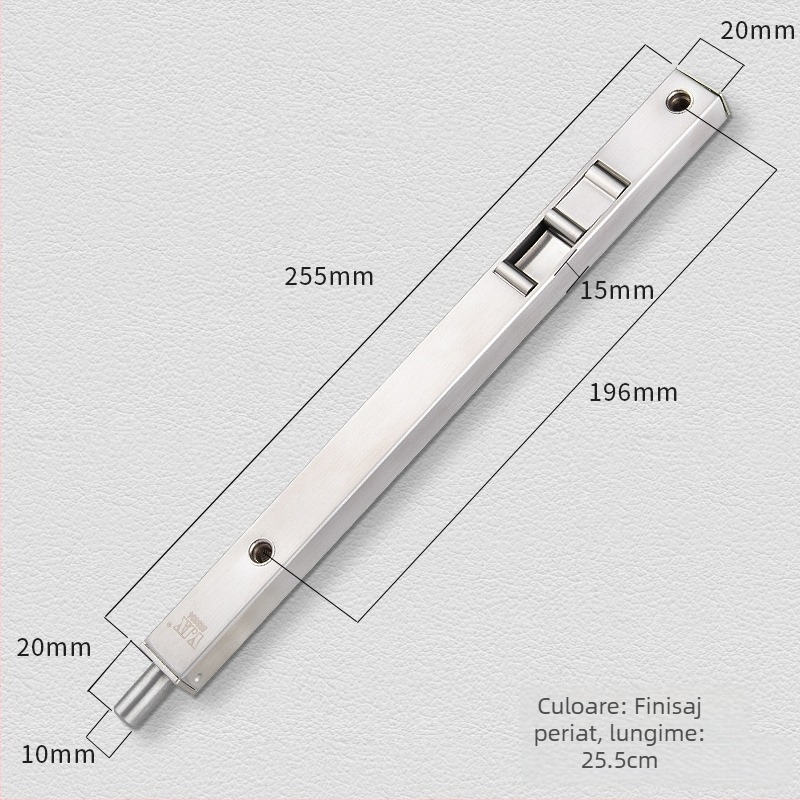 Încuietoare ascunsă tip fluture pentru uși duble din lemn – model 205; material SUS304 oțel inoxidabil; încuietoare tip cutie