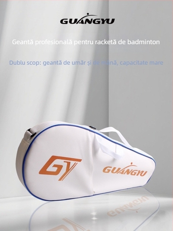 Rucsac pentru rachete badminton/tenis, capacitate mare, piele artificială, material impermeabil, Guangyu, pentru adulți