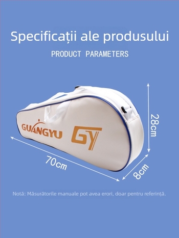 Rucsac pentru rachete badminton/tenis, capacitate mare, piele artificială, material impermeabil, Guangyu, pentru adulți