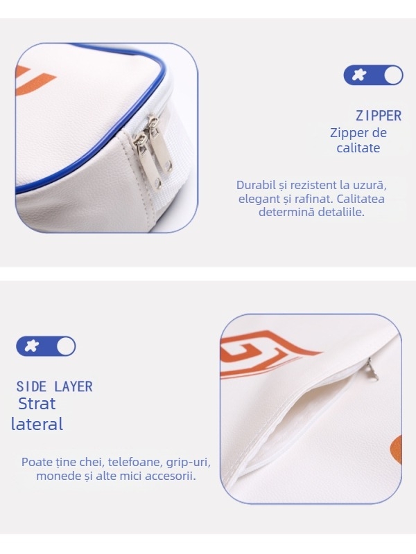 Rucsac pentru rachete badminton/tenis, capacitate mare, piele artificială, material impermeabil, Guangyu, pentru adulți