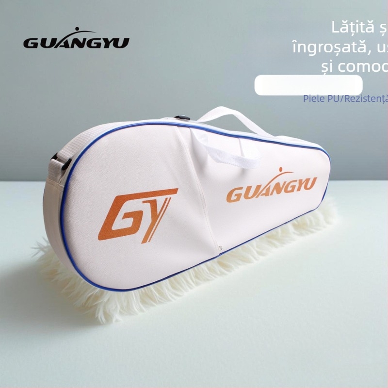 Rucsac pentru rachete badminton/tenis, capacitate mare, piele artificială, material impermeabil, Guangyu, pentru adulți