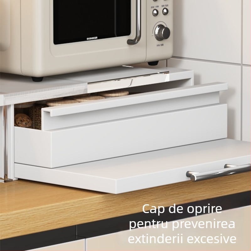 Raft pentru cuptor cu microunde cu sertar retractabil, extensie pentru blat — material: oțel carbon, model: Microwave drawer board, prelucrare conform desenelor