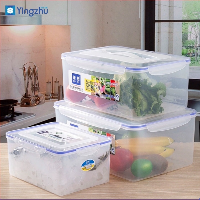 Bead Plastic Cutie dreptunghiulară pentru păstrarea alimentelor, sigură în cuptorul cu microunde, pentru frigider și bucătărie