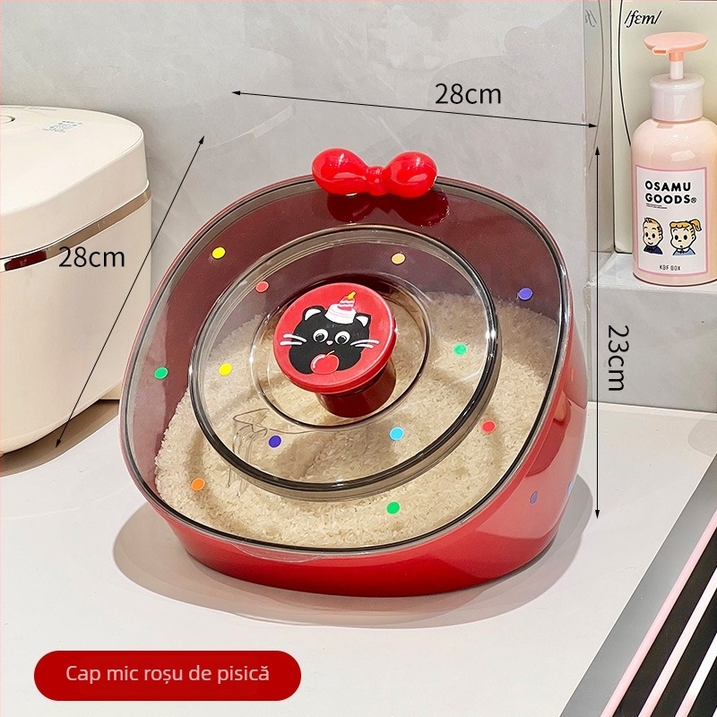 Recipient pentru orez – etanș la umezeală, plastic PP, capacitate peste 10 L, stil modern minimalist, marcă Jianbai