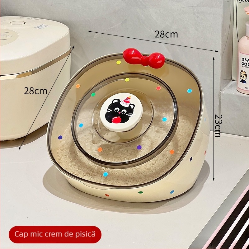 Recipient pentru orez – etanș la umezeală, plastic PP, capacitate peste 10 L, stil modern minimalist, marcă Jianbai