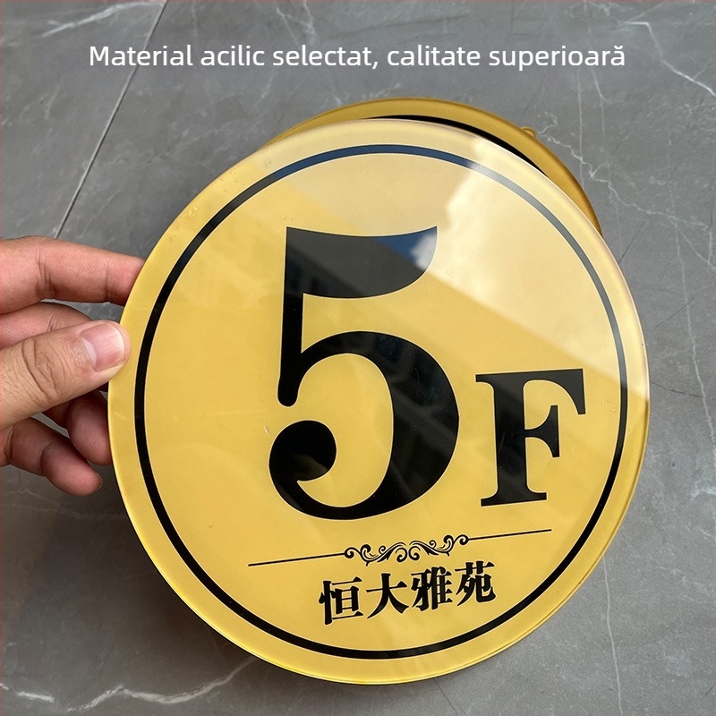 Panou de podea din acrilic pentru etichete de podea — Personalizabil prin imprimare UV (Material: Acrilic; Personalizare: Da; Imprimare: UV; Utilizare: Etichetă de podea)