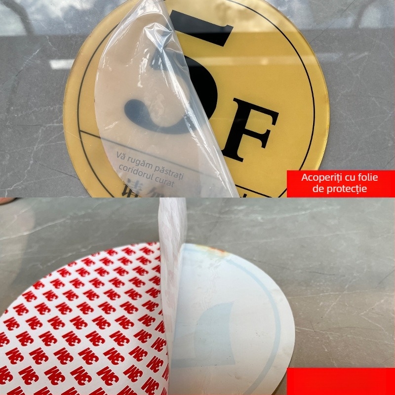Panou de podea din acrilic pentru etichete de podea — Personalizabil prin imprimare UV (Material: Acrilic; Personalizare: Da; Imprimare: UV; Utilizare: Etichetă de podea)