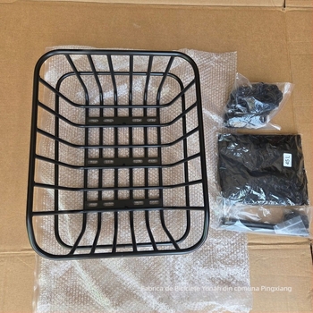 Coș spate pentru bicicletă electrică | Material: Fier | Marcă: Other | Marcă privată autorizată: Da