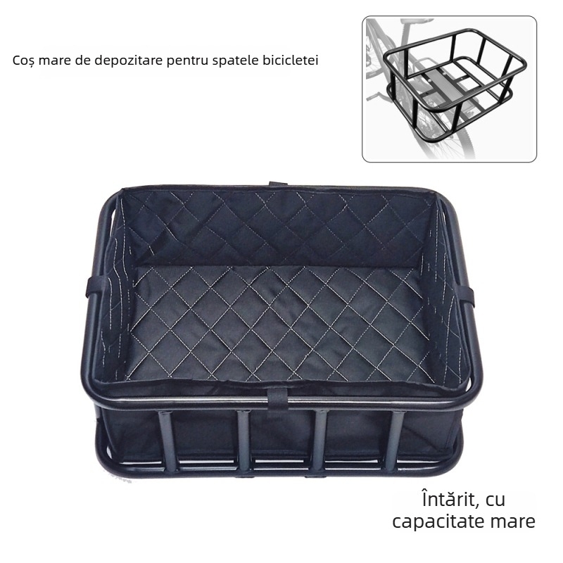 Coș spate pentru bicicletă, metal, pentru transport animale de companie, pentru biciclete de munte