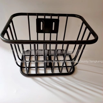 Coș frontal pentru bicicletă – oțel, design coș pentru cărucior