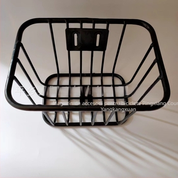 Coș frontal pentru bicicletă – oțel, design coș pentru cărucior