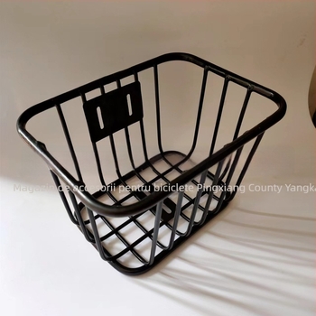 Coș frontal pentru bicicletă – oțel, design coș pentru cărucior