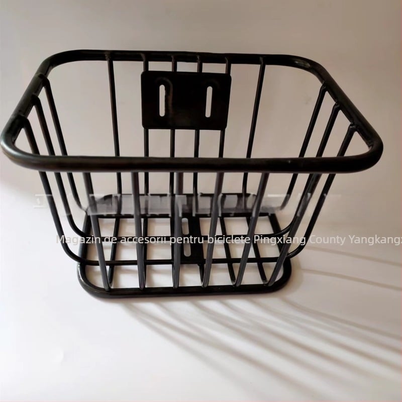 Coș frontal pentru bicicletă – oțel, design coș pentru cărucior