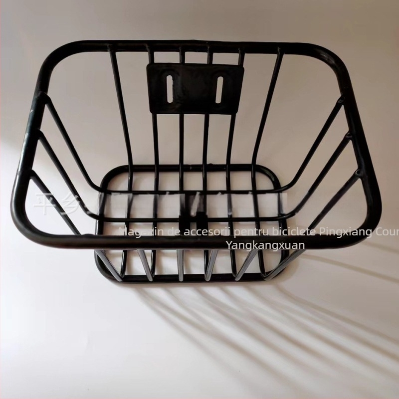 Coș frontal pentru bicicletă – oțel, design coș pentru cărucior