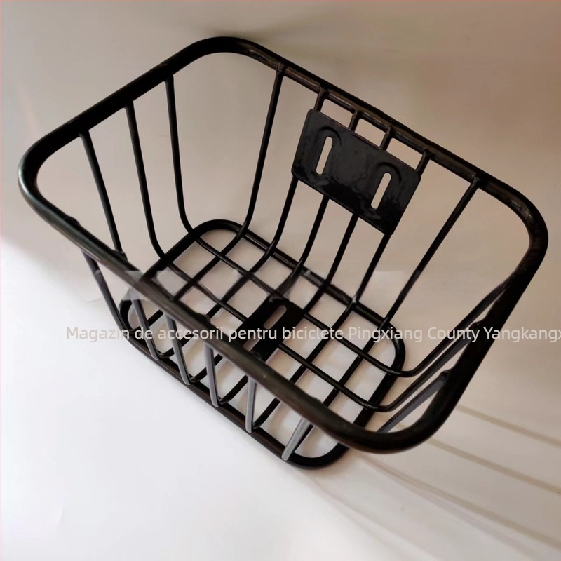 Coș frontal pentru bicicletă – oțel, design coș pentru cărucior