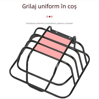 Coș frontal pentru bicicletă, fier, GH-980