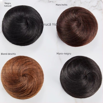 Perucă pentru păr scurt buclat, stil natural, material: sârmă rezistentă la temperaturi înalte, crește volumul părului, pentru femei