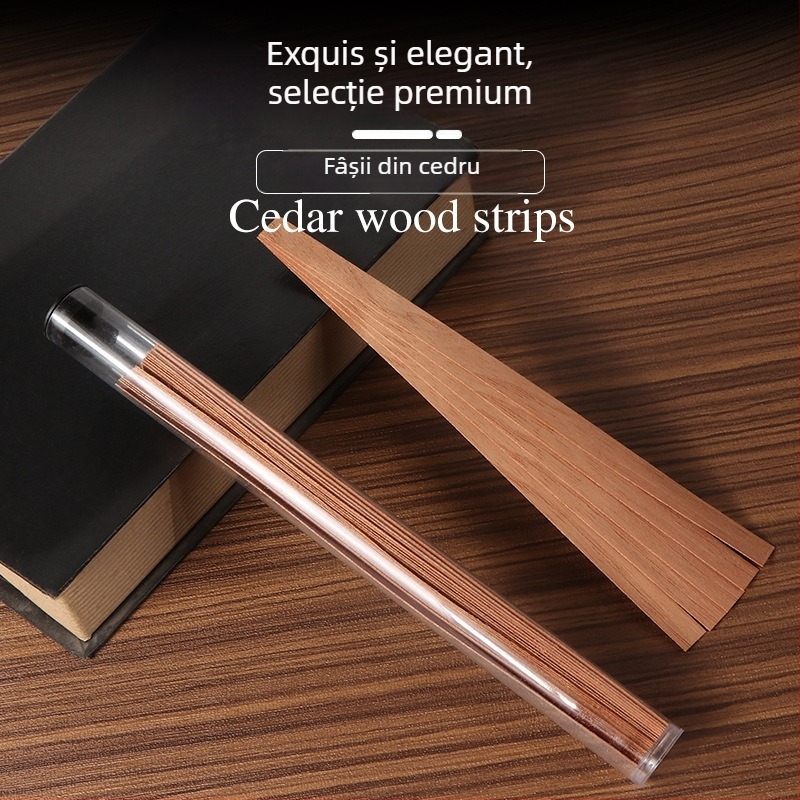 Accesorii pentru trabuc din lemn de cedru: 30 buc./cutie, utilizare duală pentru aprindere și aromare, Forten