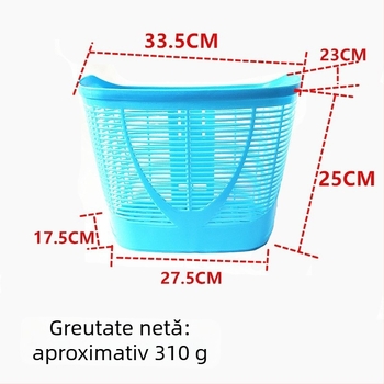Coș plastic pentru bicicletă de munte, în formă de semilună, marca WJ, accesoriu pentru bicicletă
