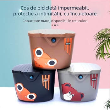 Coș pentru bicicletă electrică, plastic, Urban Mantis