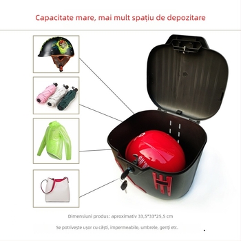 Coș pentru bicicletă electrică, plastic, Urban Mantis