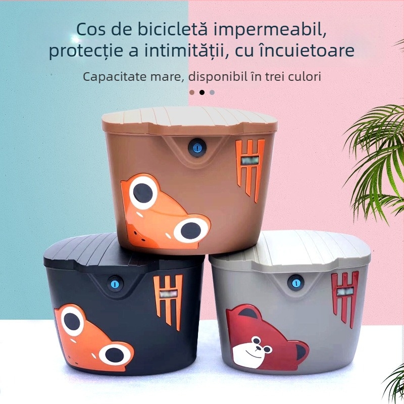 Coș pentru bicicletă electrică, plastic, Urban Mantis